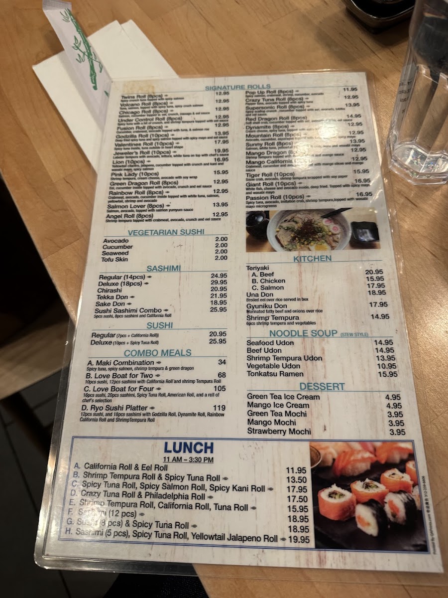 Ryo Sushi Menu - Image 2